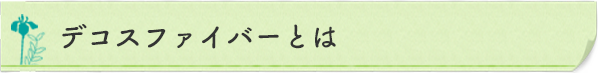 デコスファイバーとは